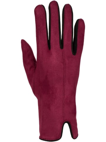 styleBREAKER Touchscreen Handschuhe in Bordeaux-Rot