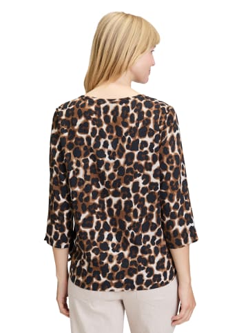 BETTY & CO Blusenshirt mit Print in Brown/Nature