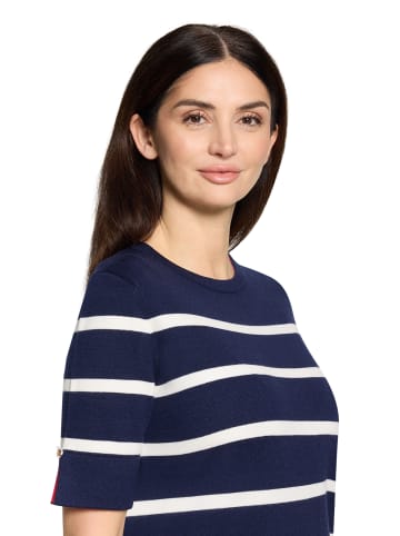 CARTOON Kleid in marine weiß - 0001