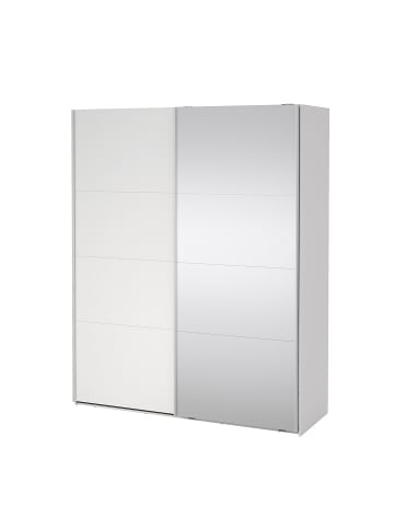 ebuy24 Schiebetürenschrank Catania (2-türig) Weiß 179 x 67 cm