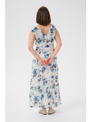Kaffe Kleid KAelsa Regular fit in Blue Roses W. Gardenia AOP
