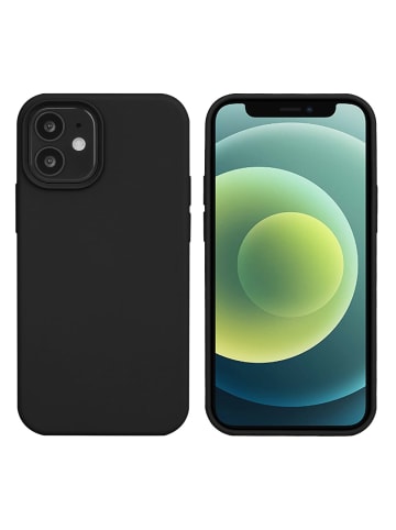 Platyne Silikon-Hardcase für iPhone 12 in Schwarz