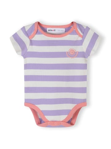 Minoti 3-er Pack Bodys 28BABYRIB2 in flieder