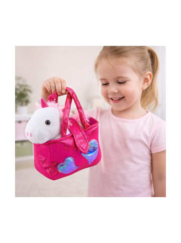 Wisam® Plüsch-Einhorn im Beutel, weiß, 25 cm