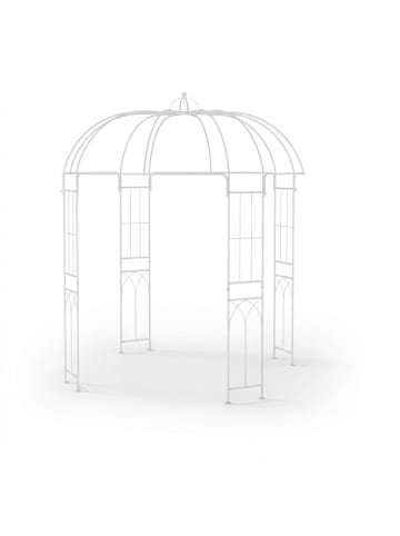 relaxdays Rosenpavillon in Weiß - (B)211 x (H)269 x (T)211 cm