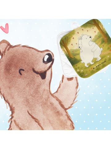 Mr. & Mrs. Panda Topflappen Eisbär Umarmen Design ohne Spruch in Weiß