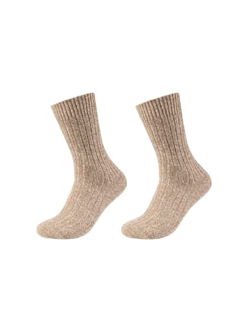 camano Socken 2er Pack warm & cozy in sepia tint