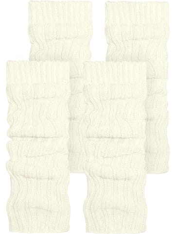 normani normani 2 Paar Strickstulpen mit wärmender Alpakawolle in Wollweiß