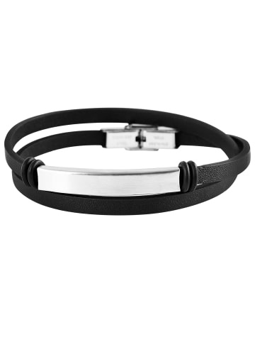 Adeliás Herren Armband aus Edelstahl 42 cm in silber