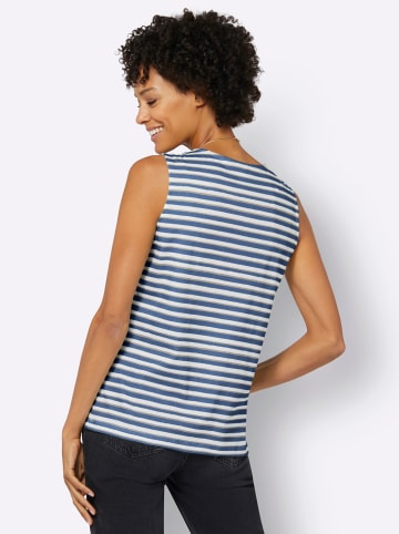 WITT WEIDEN Ringelshirt in jeansblau-weiß-geringelt