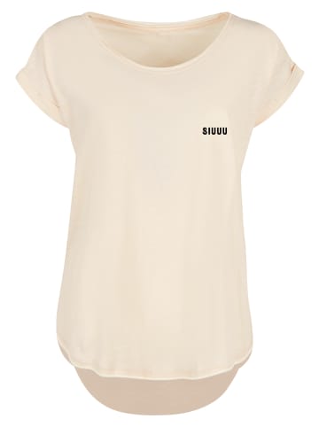 F4NT4STIC Long Cut T-Shirt SIUUU in Whitesand