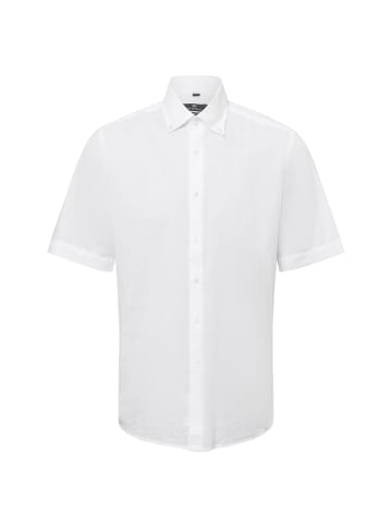 Nils Sundström Freizeithemd mit Leinen-Anteil in weiß