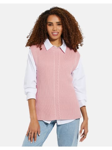 Threadbare Pullunder THB Joey Cable Detail in pink