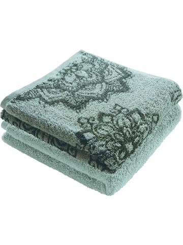 Erwin Müller Frottier, Jacquard Duschtuch 2er-Pack Bühl in jade