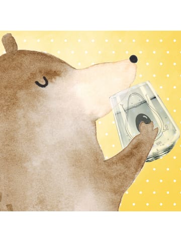 Mr. & Mrs. Panda Glas Avocado Glücklich ohne Spruch in Transparent