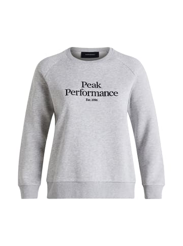 Peak Performance Sweatshirtpullover W Original Crew in MED GREY MELANGE