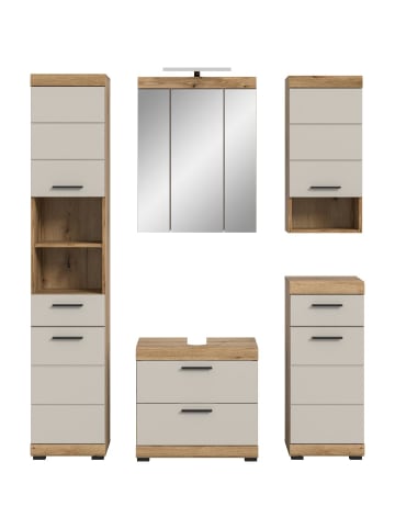 ebuy24 Badmöbelset Scout (5-teilig) Kaschmir 164 x 34 cm