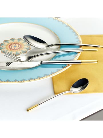 Villeroy & Boch 180-tlg. Tafelbesteck Ella in in silber-gold