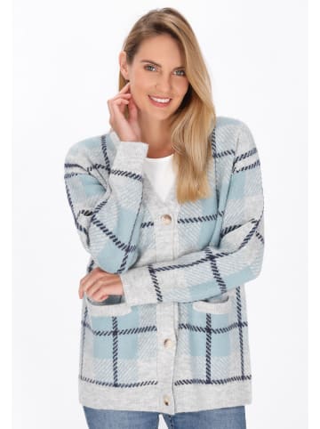 usha BLUE LABEL Women Cardigan in light grey light blue navy