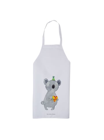 Mr. & Mrs. Panda Kochschürze Koala Geschenk ohne Spruch in Weiß