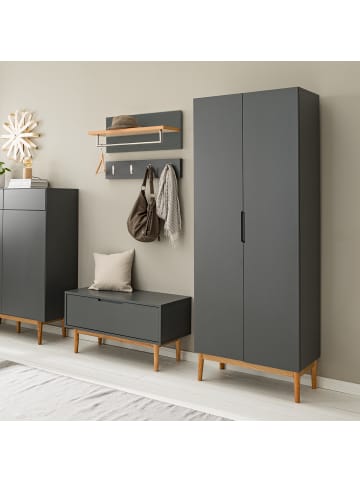 home24 Wandgarderobe LINDHOLM in Grau