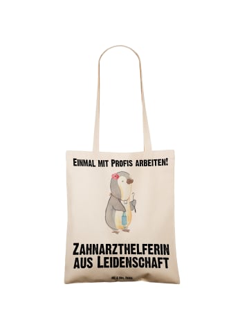 Mr. & Mrs. Panda Jutebeutel Zahnarzthelferin Leidenschaft mit Sp... in Creme