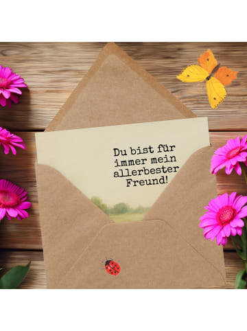 Mr. & Mrs. Panda Glückwunschkarte Bär und Hase Umarmen Design mi... in Weiß