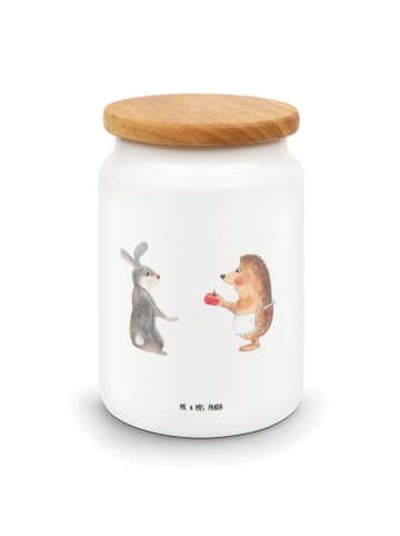 Mr. & Mrs. Panda zuckerdose Hase Igel ohne Spruch in Weiß
