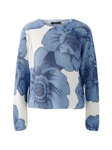 Oui Pullover in blue white