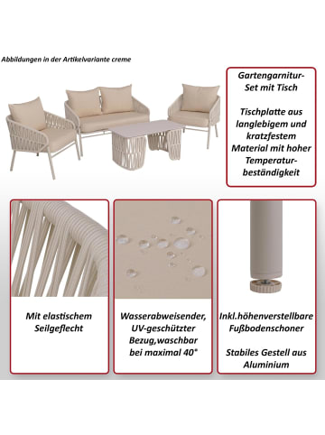 MCW Gartengarnitur P90, Creme