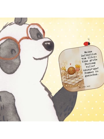 Mr. & Mrs. Panda Untersetzer Spinne Agathe Pommes Design mit Spruch in Weiß