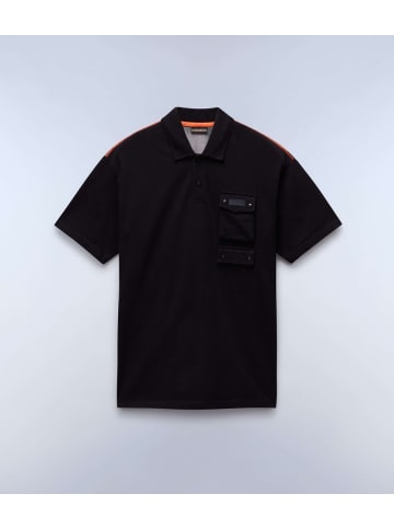 Napapijri Polo "E-Rivalto Ss" in Schwarz