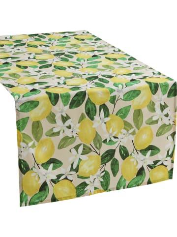 Erwin Müller Baumwolle Tischläufer in gelb-grün