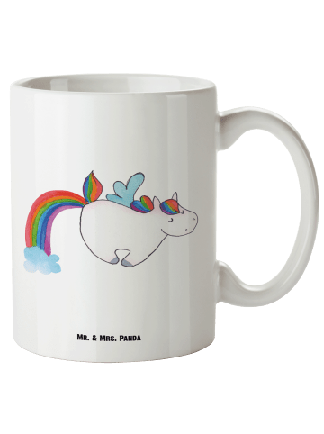 Mr. & Mrs. Panda XL Tasse Einhorn Pegasus ohne Spruch in Weiß