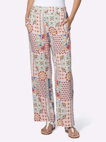 Heine Druckhose in terra-lila-bedruckt