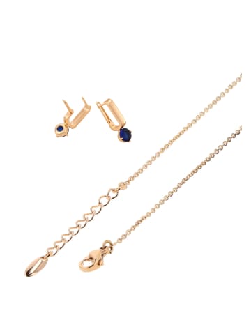 faina Women Jewelry Set in rose gold navy
