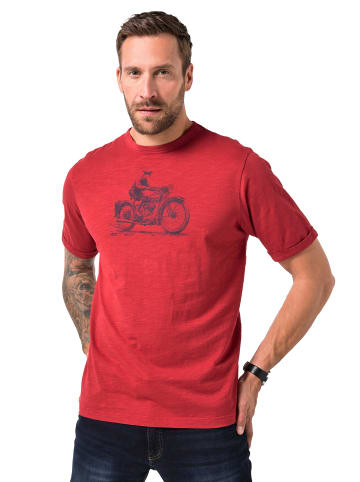 JP1880 Kurzarm T-Shirt in bordeauxrot