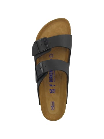 Birkenstock Sandale Arizona Birko-Flor Weichbettung schmal in schwarz