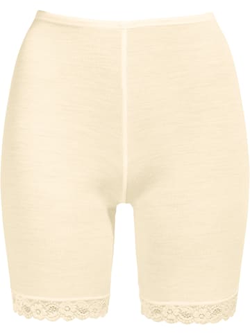 Nina von C. Seide, Spitze, Wolle, Feinripp Schlüpfer, lang in creme