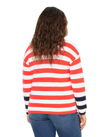 Ulla Popken Pullover in hibiskusrot