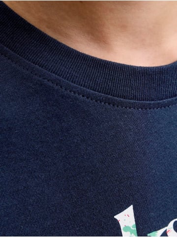 JACK & JONES Junior T-Shirt Rundhals Baumwolle Jjtom in navy blazer