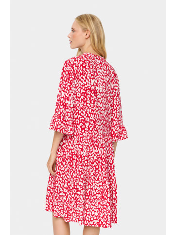 SAINT TROPEZ Kleid EdaSZ Casual fit in Crimson Leopard
