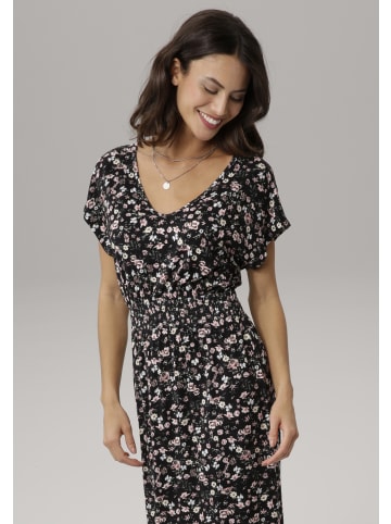 Laura Scott Sommerkleid in schwarz-geblümt