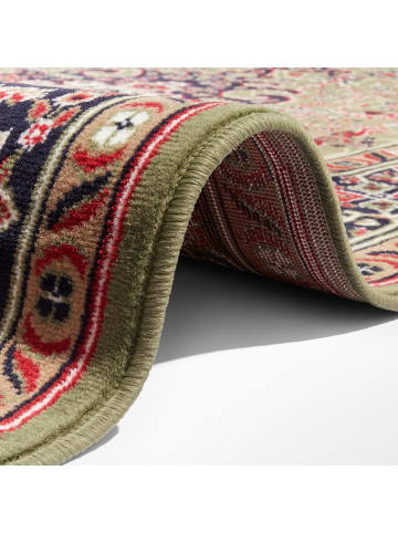 Nouristan Orientalischer Kurzflor Teppich Skazar Isfahan Grün