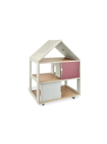 Pinolino Puppenhaus auf Rollen Yari inkl. Puppenhausmöbel, 19-tlg.