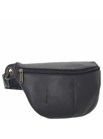 Mandarina Duck Mellow Leather Bum Bag - Gürteltasche 30 cm (nero) in dress blue