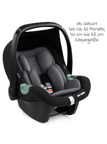 ABC-Design Babyschale Tulip i-Size ab Geburt - 15 Monate in grau,schwarz