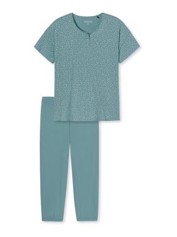 Schiesser Pyjama Minimal Comfort Fit 3/4 Hose in bluegrey