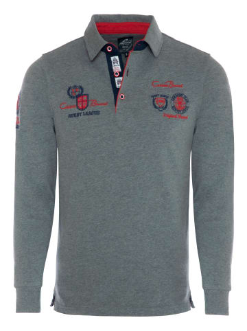 CARISMA Langarm-Polo in Grey