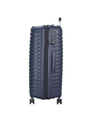 D&N Travel Line 4500+ - 4-Rollen-Trolley L 75 cm erw. (schwarz) in darkblue